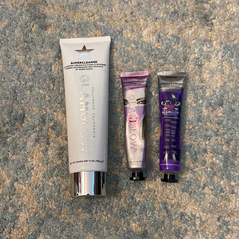 Brand new Glam glow Supercleanse clearing cream to foam cleanser.